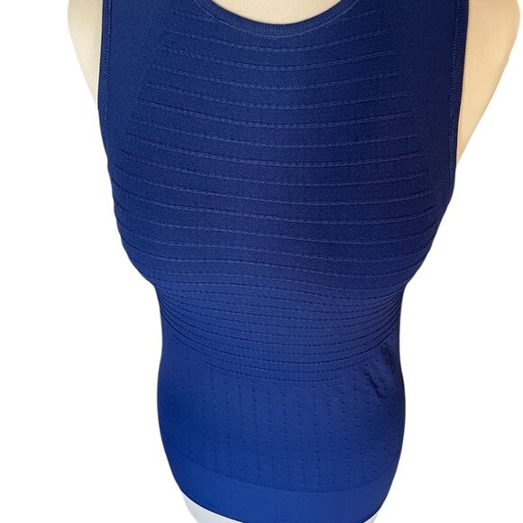 Athleta Derek Lam 1OC Union Seamless Tank Unstinkable Navy Blue, Size Medium - Picture 3 of 8